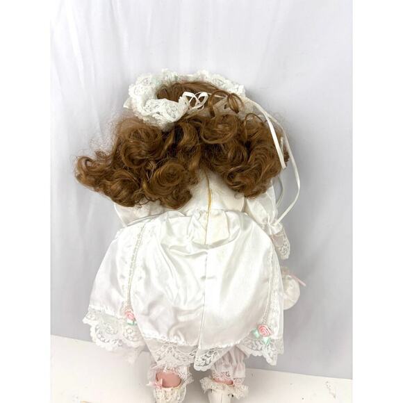 VTG Seymour Mann Connoisseur Collection Porcelain Doll Sally 16" 1991 - Picture 14 of 16